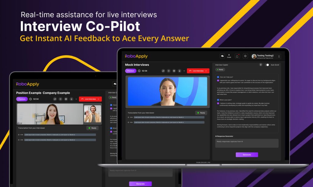 RoboApply Interview Co-Pilot