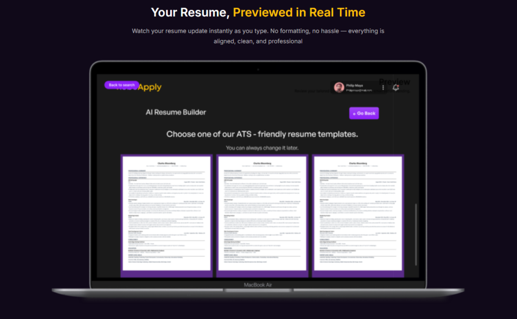 Resume Builder RoboApply
