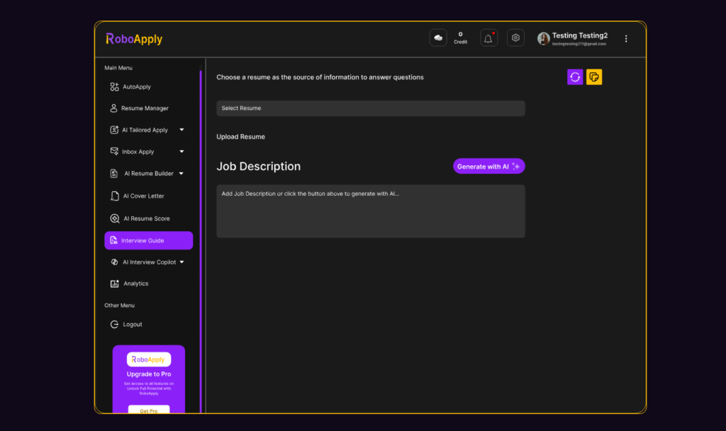 Interview Guide for RoboApply