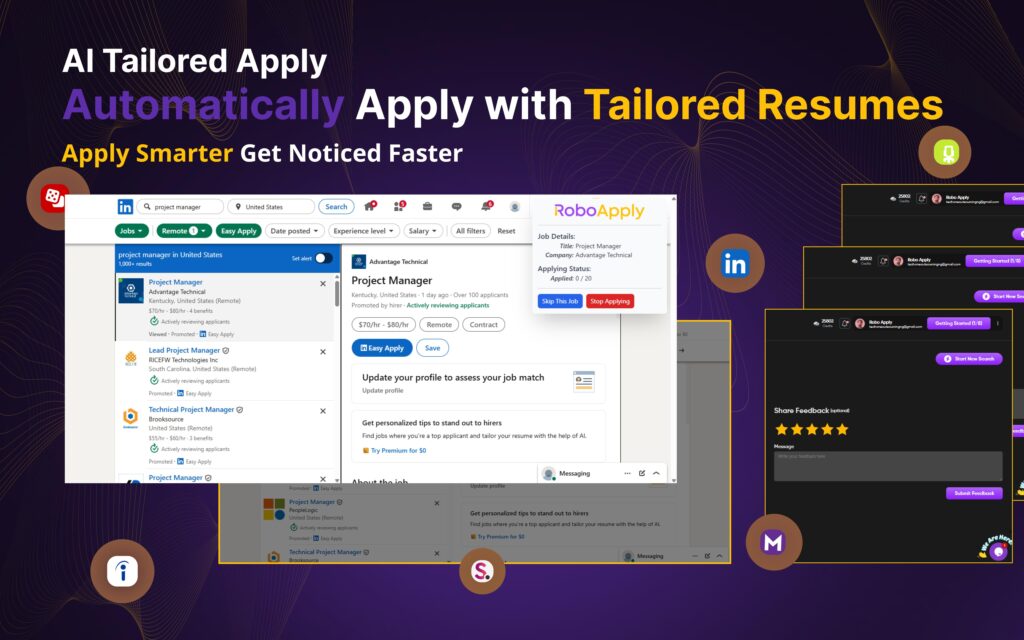 RoboAppply Tailored Apply